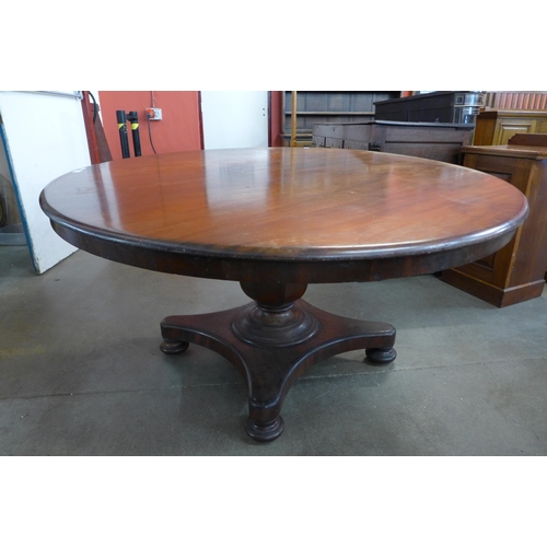 24 - A Victorian mahogany circular breakfast table