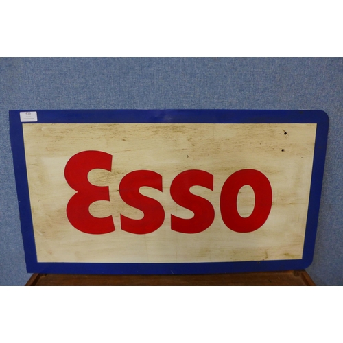 436 - An aluminium painted Esso sign