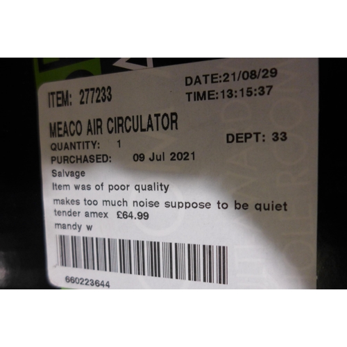 3203 - Meaco Air Circulator        (238-179 )* this lot is subject to vat