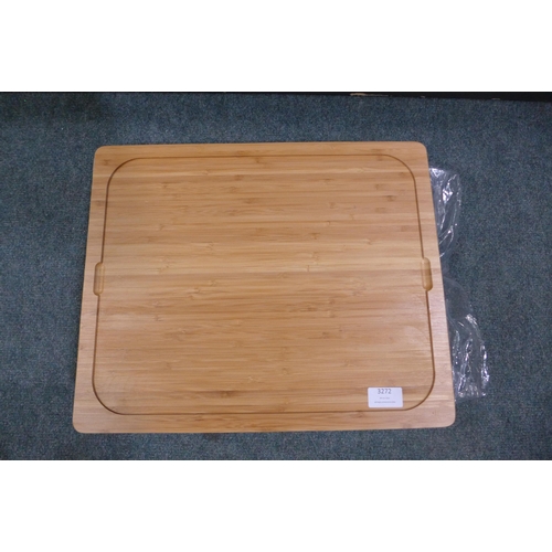 3272 - Bamboo Cutting Board with Coloured mats     (238-72 )* this lot is subject to vat