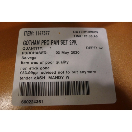 3284 - T/Tina Splatter Screen  and Gotham Pro Pan Set 2Pk  ceramic/titanium     (238-41,42 )* this lot is s... 