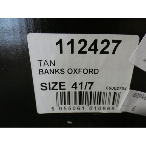 3006 - Four Pairs of Men's Burton Tan Banks Oxford shoes, sizes 7,8,10 and 11* This lot is subject to vat