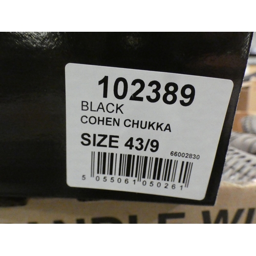 3071 - 3 Pairs of men's black Burton Cohen Chukka boots, sizes:- 2 x 9, 1 x 13 * This lot is subject to VAT