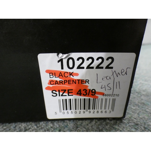 3072 - 3 Pairs of men's black Burton Carpenter boots, sizes:- 2 x 9, 1 x 13 * This lot is subject to VAT