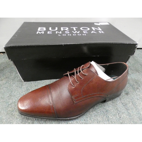 3073 - 3 Pairs of men's brown Burton Banks shoes, sizes:- 1 x 8, 1 x 11, 1 x 12 * This lot is subject to VA... 