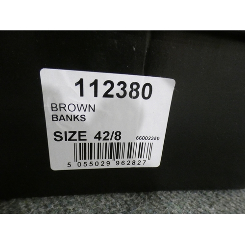 3073 - 3 Pairs of men's brown Burton Banks shoes, sizes:- 1 x 8, 1 x 11, 1 x 12 * This lot is subject to VA... 