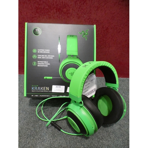 3078 - Razer Gaming Headset      (236-62) * This lot is subject to VAT