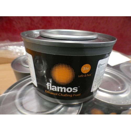 3081 - Eight Glamos Gel chafing fuel tins * This lot is subject to VAT