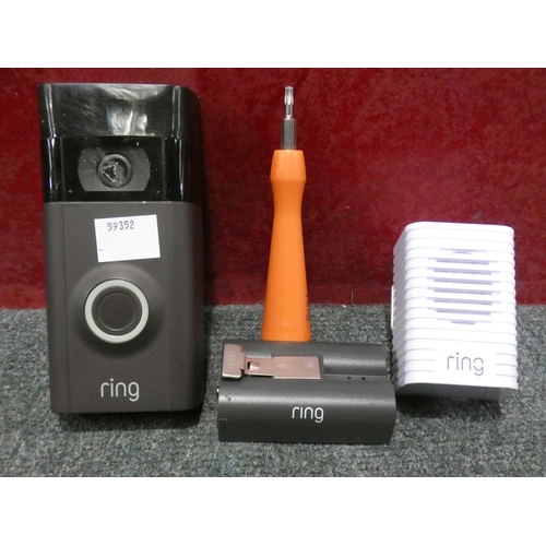 3123 - Ring RVD2 Doorbell 2 With Chime Video, RRP £129.99 + VAT     (237-52) * This lot is subject to VAT