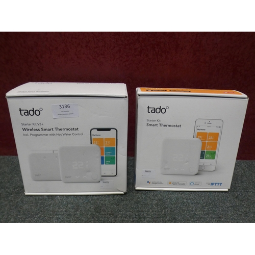 3136 - Tado wireless smart thermostat and starter kit * This lot is subject to VAT