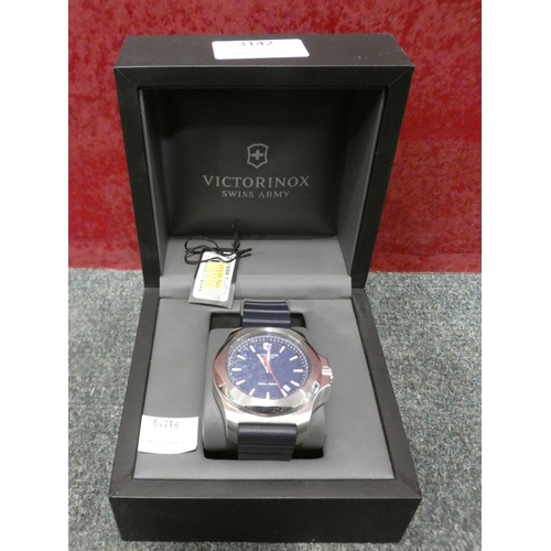 3142 - 241688.1 Victorinox Gents watch - blue rubber strap, RRP £249.99 + vat   (238-206 )* this lot is sub... 