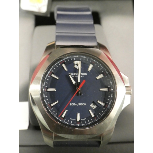 3142 - 241688.1 Victorinox Gents watch - blue rubber strap, RRP £249.99 + vat   (238-206 )* this lot is sub... 