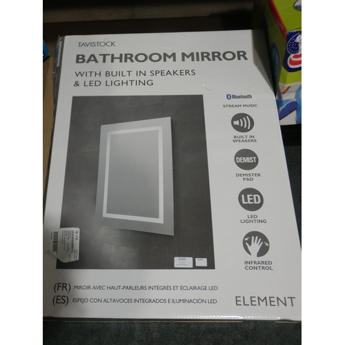 3165 - LED Bathroom Mirror With Bluetooth Speakers, RRP £122.99 + VAT  (237-53) * This lot is subject to VA... 