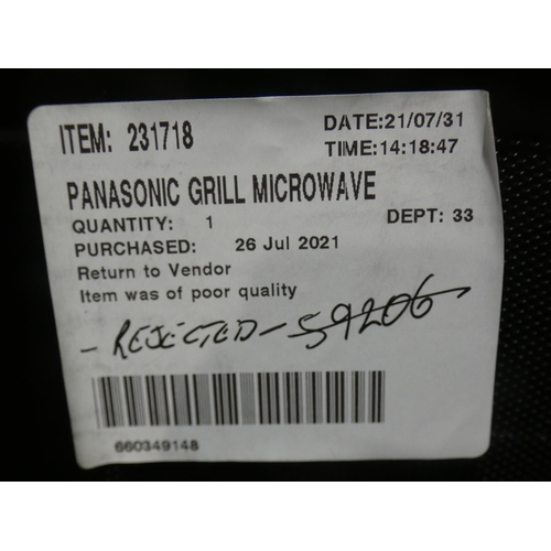 3174 - Panasonic Grill Microwave (NN-GD37HSBPQ), RRP £99.99 + VAT (237-50) * This lot is subject to VAT