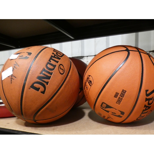 3193 - 3 Spalding NBA Basketballs     (238-145-147 )* this lot is subject to vat