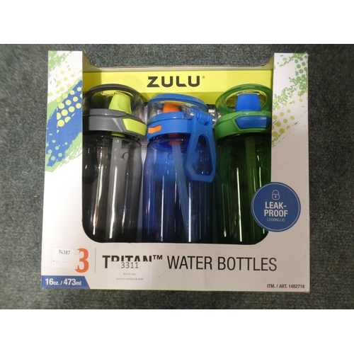 3311 - Zulu Kids Bottle 3Pk      (236-41) * This lot is subject to VAT