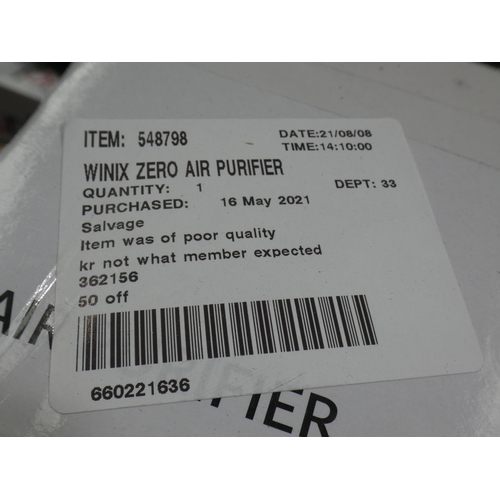 3313 - Winix Zero Air Purifier, RRP £149.99 + VAT  (236-34) * This lot is subject to VAT