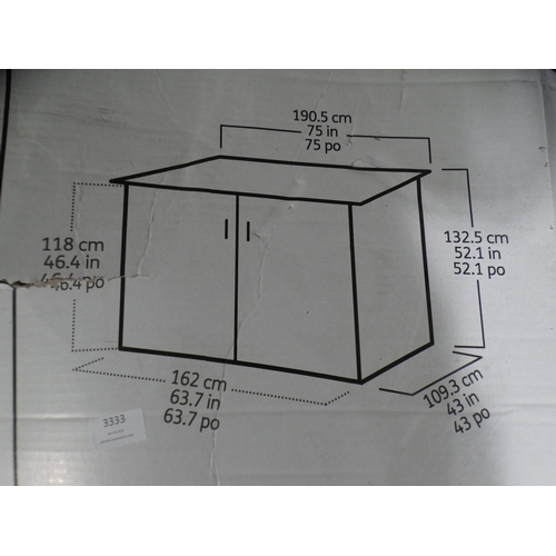 3333 - Keter Horizontal Storage Shed, RRP 224.99 + vat   (238-243 )* this lot is subject to vat