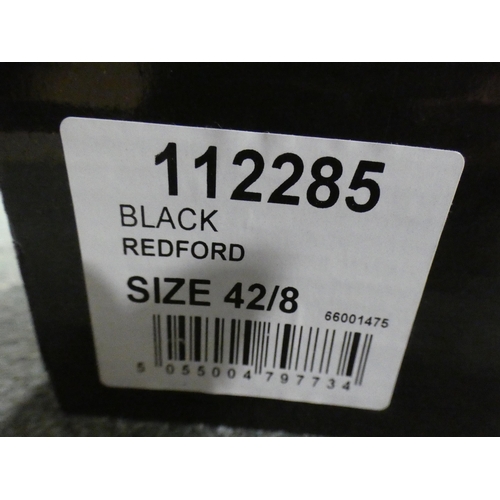 3348 - 3 Pairs of men's black Burton Redford shoes, sizes:- 1 x 8, 1 x 10, 1 x 11 * This lot is subject to ... 