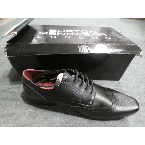 3349 - 4 Pairs of men's black Burton Redford shoes, sizes:- 1 x 11, 1 x 12, 1 x 13, 1 x 14 * This lot is su... 