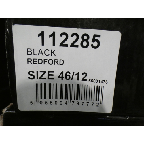 3349 - 4 Pairs of men's black Burton Redford shoes, sizes:- 1 x 11, 1 x 12, 1 x 13, 1 x 14 * This lot is su... 