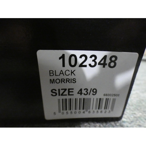 3351 - 3 Pairs of men's black Burton Morris shoes, sizes:- 1 x 7, 1 x 8, 1 x 9 * This lot is subject to VAT