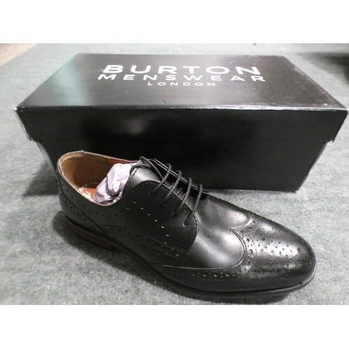 3354 - 3 Pairs of men's black Burton Mepham shoes, sizes:- 1 x 8, 1 x 9, 1 x 12 * This lot is subject to VA... 