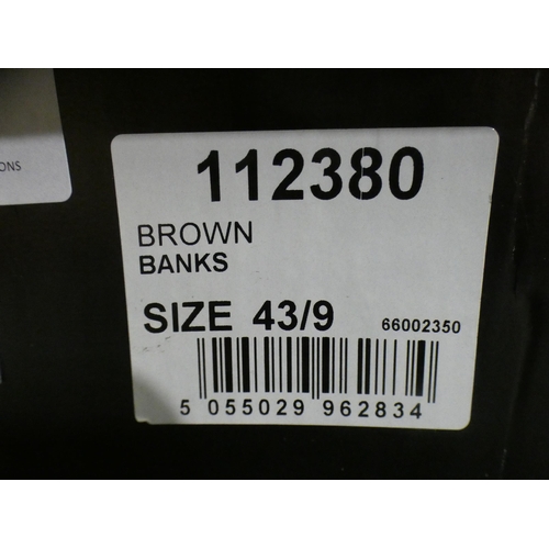 3356 - 2 Pairs of men's brown Burton Banks shoes, size 9 * This lot is subject to VAT