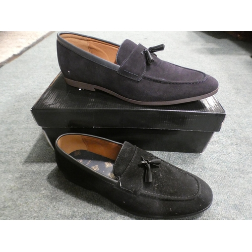 3363 - 3 Pairs of men's black Burton Sylvian suede loafers, sizes:- 1 x 7, 1 x 9 and 1 pair of Navy Sylvian... 