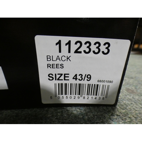 3366 - 2 Pairs of men's black Burton Rees shoes, size 9 * This lot is subject to VAT