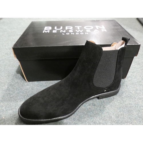 3368 - 2 Pairs of men's black Burton Cohen Chelsea boots, sizes:- 1 x 9, 1 x 12 * This lot is subject to VA... 