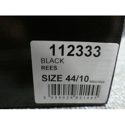 3375 - 3 Pairs of black Burton Rees shoes, size 10 * This lot is subject to VAT