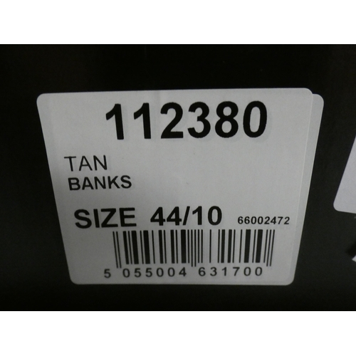 3379 - 4 Pairs of men's tan Burton Banks shoes, sizes:- 1 x 7, 1 x 10, 1 x 11, 1 x 12 * This lot is subject... 