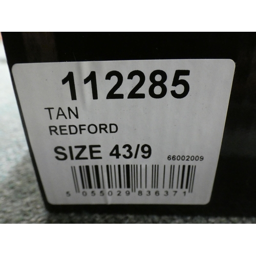 3381 - 3 Pairs of men's tan Burton Redford shoes, sizes:- 2 x 9, 1 x 14 * This lot is subject to VAT