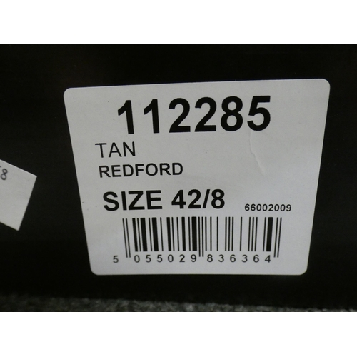 3382 - 3 Pairs of men's tan Burton Redford shoes, all size 8 * This lot is subject to VAT