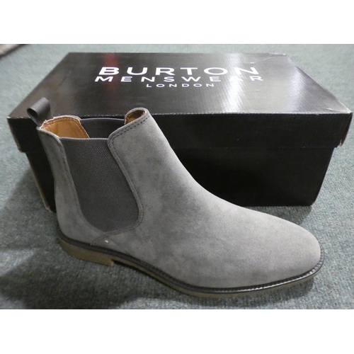 3385 - 3 Pairs of men's grey Burton Cohen Chelsea boots, sizes:- 1 x 7, 1 x 8, 1 x 9 * This lot is subject ... 