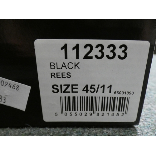 3387 - 4 Pairs of men's black Burton Rees shoes, sizes:- 1 x 7, 2 x 9, 2 x 11 * This lot is subject to VAT