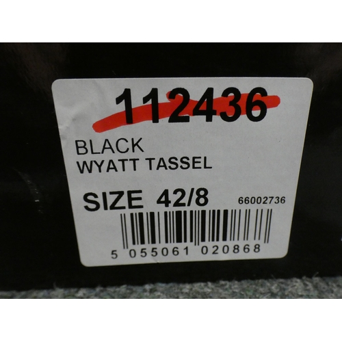 3389 - 3 Pairs of men's black Burton Wyatt tassel loafers, sizes:- 2 x 8, 1 x 11 * This lot is subject to V... 