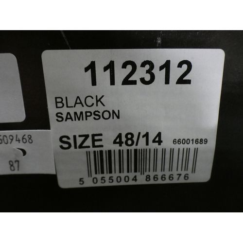 3391 - 2 Pairs of black Burton Sampson shoes, sizes:- 1 x 10, 1 x 14 * This lot is subject to VAT