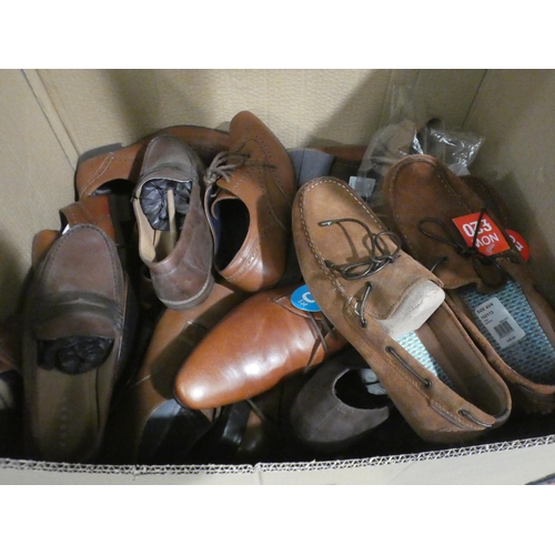 3396 - Quantity of men's brown Burton shoes, mixed sizes and styles * This lot is subject to VAT