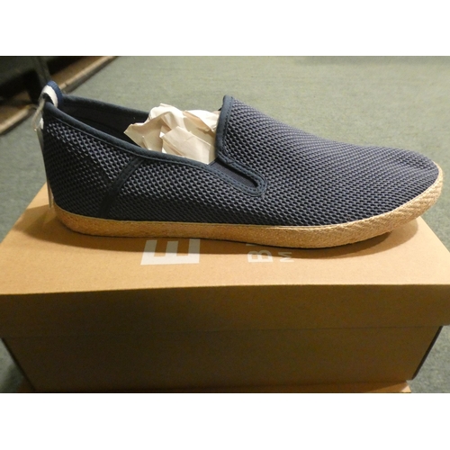 3399 - 2 Pairs of men's blue Burton Eco Elche slip-on shoes, sizes:- 1 x 9, 1 x 10 * This lot is subject to... 