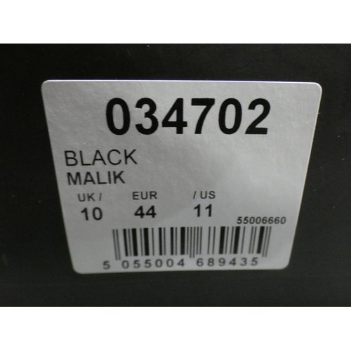 3407 - 2 Pairs of men's Burton black shoes:- 1 x Malik size 10, 1 x Ross size 8 * This lot is subject to VA... 