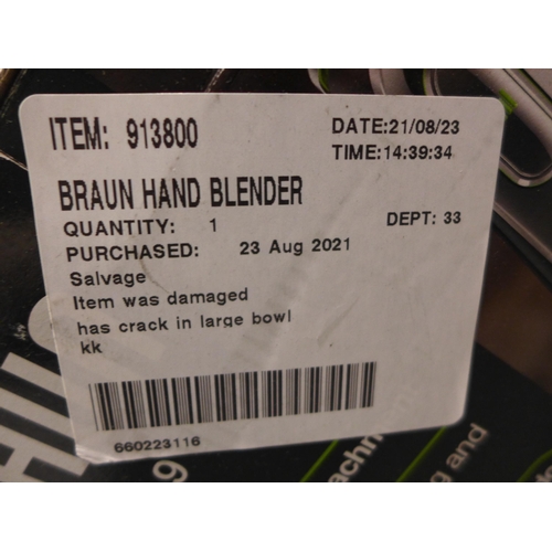 3421 - Braun Hand Blender        (236-128) * This lot is subject to VAT