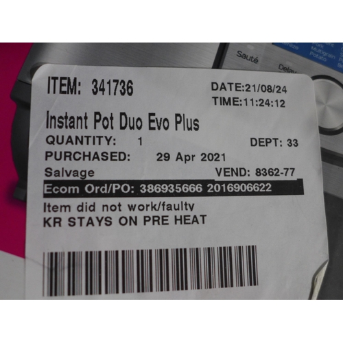 3428 - Instant Pot Duo Evo Plus  (236-135) * This lot is subject to VAT