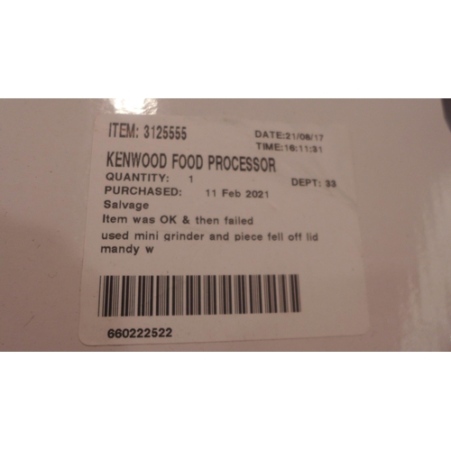 3440 - Kenwood Food Processor multipro (236-113) * This lot is subject to VAT