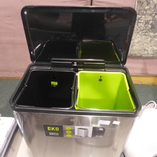 3454 - Eko Ecocasa Stainless Steel Bin (236-57) * This lot is subject to VAT