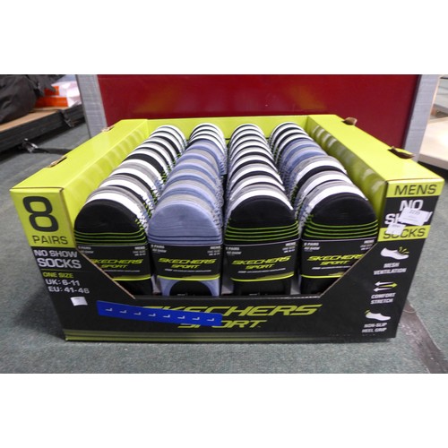 3240 - Box of Skechers no-show men's socks * This lot is subject to VAT