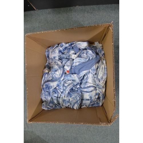 3254 - Box of ladies pyjamas - various sizes (blue/white) * This lot is subject to VAT