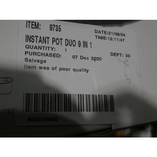 3173 - Instant Pot Duo 9 in 1    (237-46) * This lot is subject to VAT