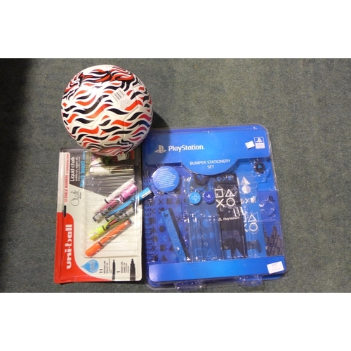 3227 - Uni-Ball Liquid Chalk markers  and Playstation Stationery   (238-222,230 )* this lot is subject to v... 